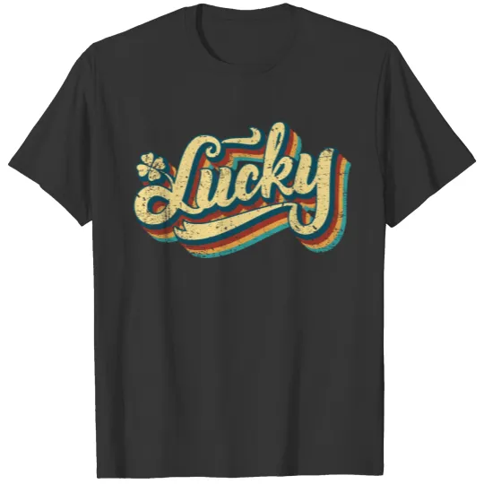 Retro Lucky T Shirts, St Patricks Day T Shirts, Womens D