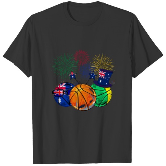 Basketball Happy Australia Day Basketball Coach T-shirt