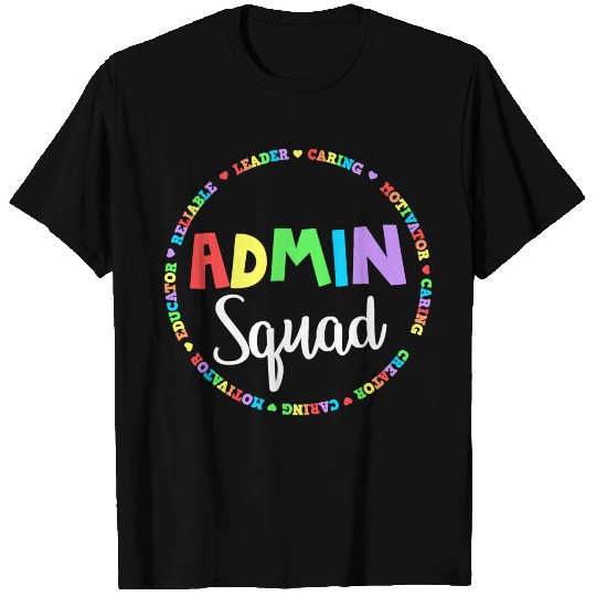 Admin Squad School Assistant Principal Crew Admini T Shirts