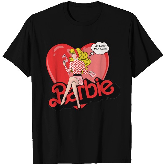 Barbie Valentines Bonjour Mon Amour T Shirts