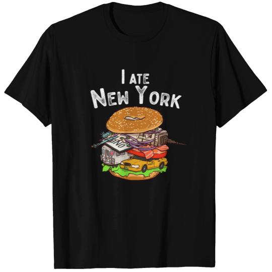 New York City Bagel with Everything NYC T Shirts
