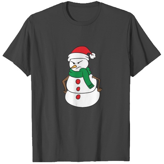 Snowman Angry Funny Christmas Angry Snowman With T Shirts