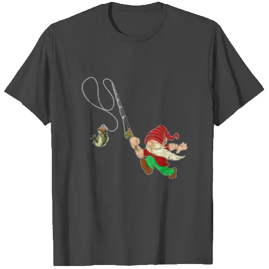 Fishermen Gnome Lover Fishing Nordic Gnome T Shirts
