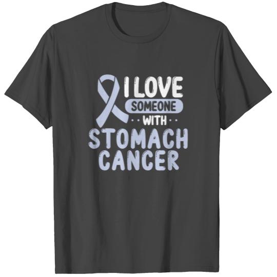 Stomach Cancer Awareness I love Periwinkle Ribbon T Shirts