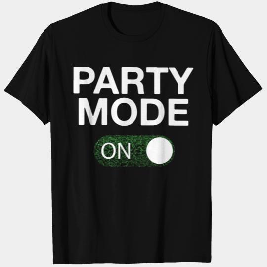 Party Mode on Off Sequin T Shirts