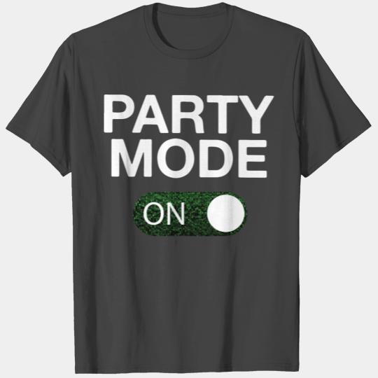 Party Mode on Off Sequin T Shirts