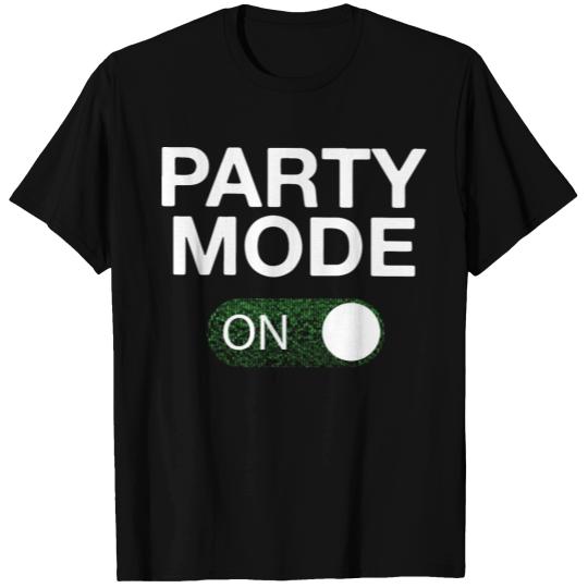 Party Mode on Off Sequin T Shirts