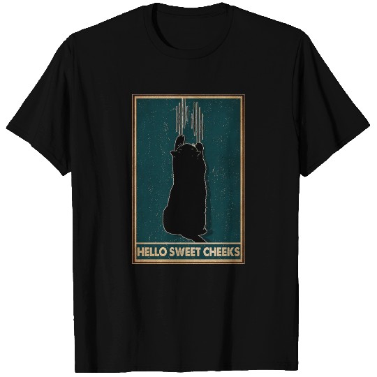Black Cat Hello Sweet Cheeks cat gift T Shirts