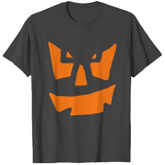 Scary Pumpkin Halloween Jack O Lantern Face T Shirts