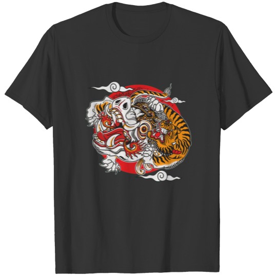 Tiger conquering the dragon T-shirt