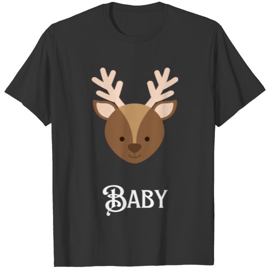 Red Reindeer Baby T Shirts