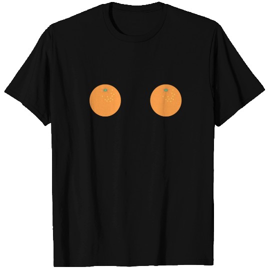 Orange Fruit Boobs T Shirts