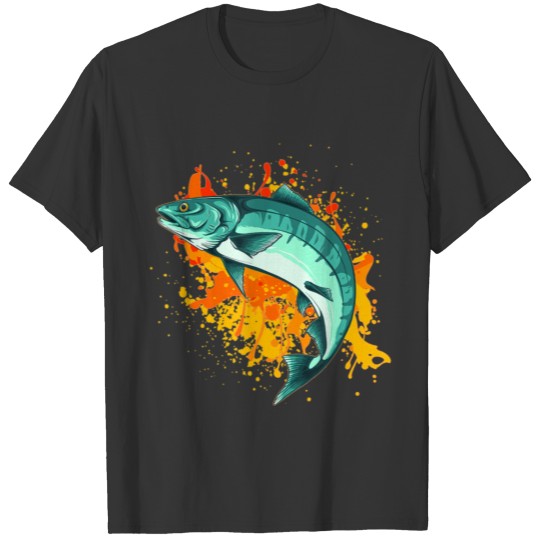 Angler fisherman fishing trout fish fishing natura T Shirts