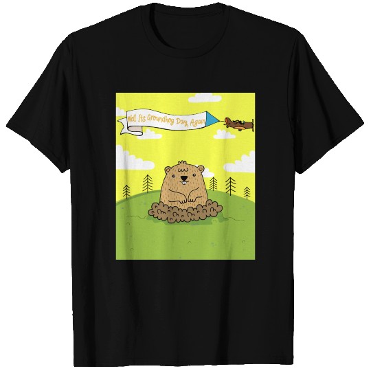 Happy groundhog day cute colorful holiday T Shirts