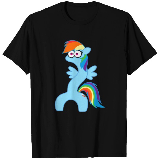 rainbow dash wiggle worm T Shirts