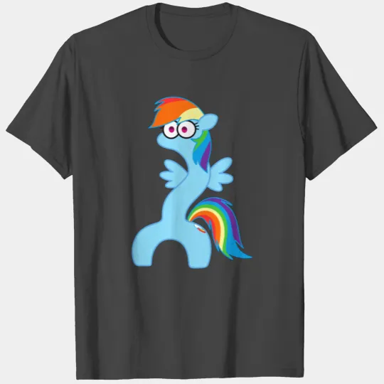 rainbow dash wiggle worm T Shirts