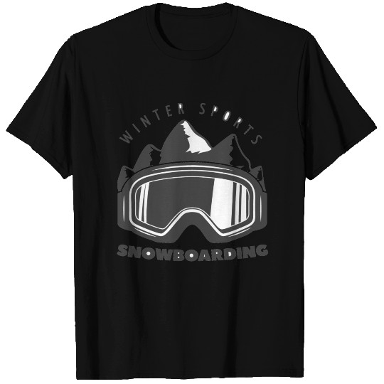 Snowboarding winter sport T Shirts
