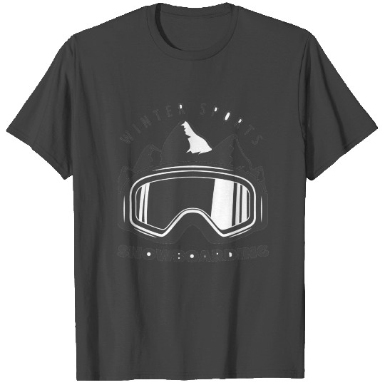 Snowboarding winter sport T Shirts