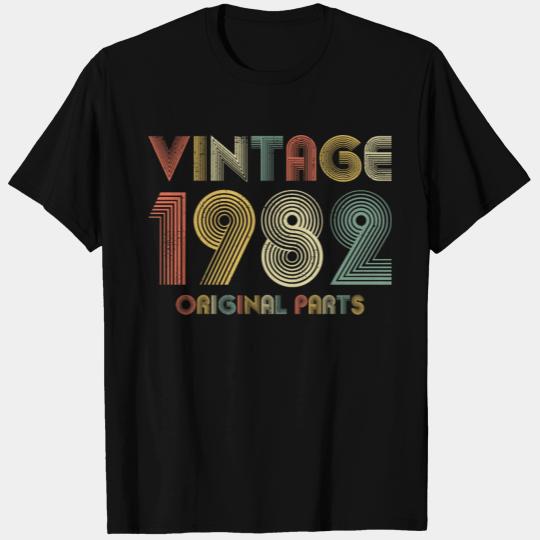Vintage 1982 40th Birthday Gift for Husband Wife T Shirts