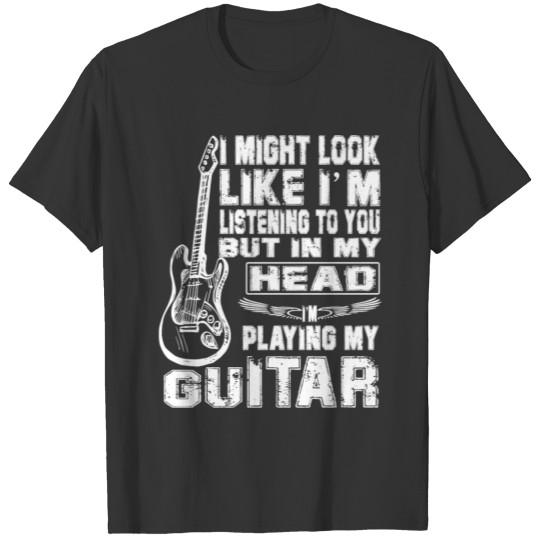 Guitar Music Funny Vintage Guitar for man Funny Gu T-shirt