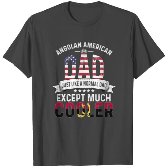 Angolan American Dad Papa Country Angola Flag T Shirts