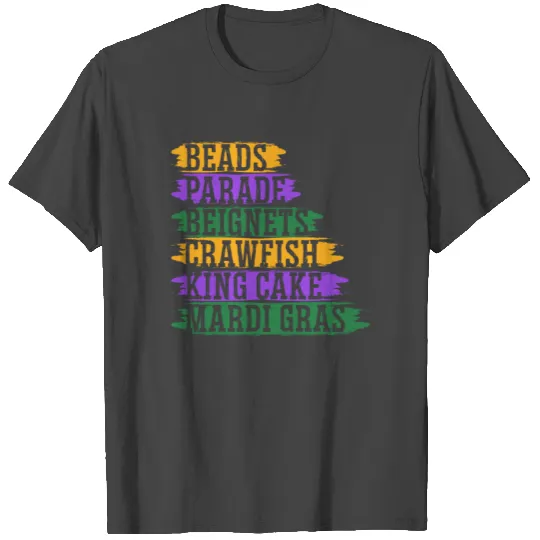 Mardi Gras Festival New Orleans Louisiana Parade T Shirts
