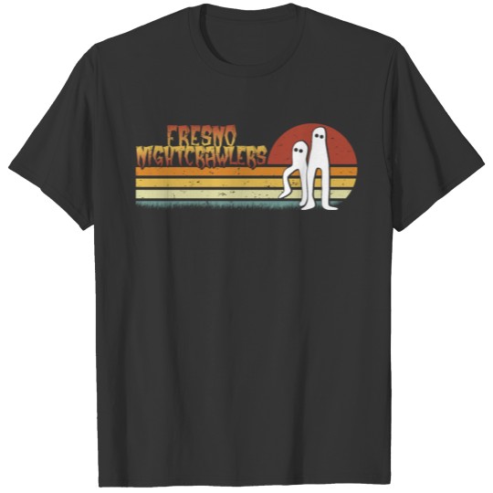 Fresno Nightcrawlers - Retro Stripes Cute Cryptid T Shirts
