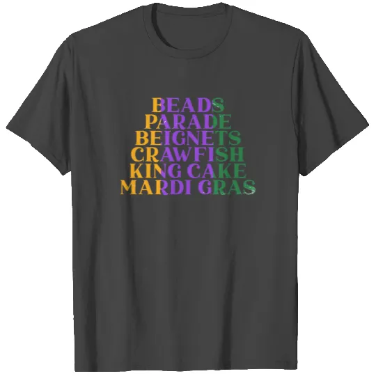 Mardi Gras Festival New Orleans Louisiana Parade T Shirts