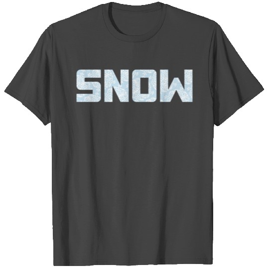 Let it Snow Snowflake Winter Vacation Quote Ski T Shirts