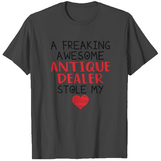 Antique Dealer Valentines Funny Red Heart T Shirts