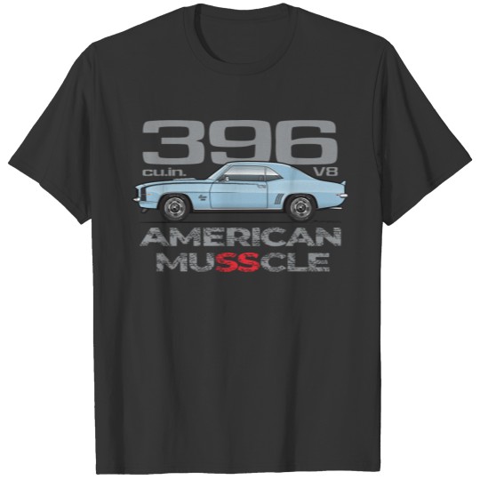 American Muscle Glacier Blue T Shirts