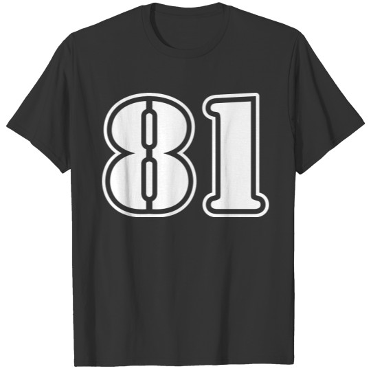 81 Number symbol T-shirt