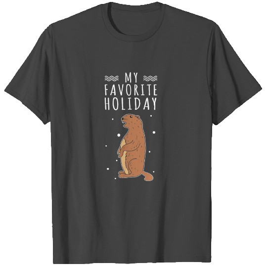 Kawaii Groundhog Favorite Holiday Groundhog Day T Shirts