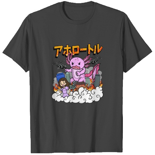 Japanese Kaiju Axolotl Anime Manga kawaii otaku T Shirts