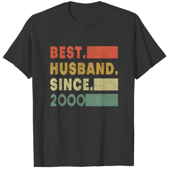 Best Husband 2000 Marriage Hearts Valentines Day T-shirt