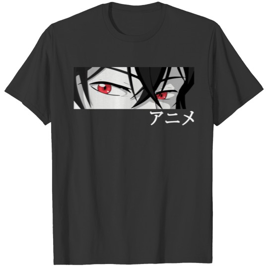 "Anime" in Japanese kawaii characters T-shirt