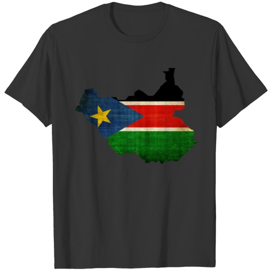South Sudan Flag Map T-shirt