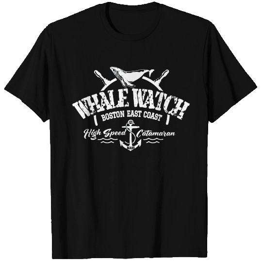 Whale Watch Boston East Coast T Shirts