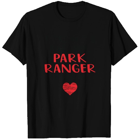 Park Ranger Valentines Funny Red Heart T Shirts