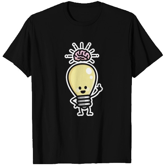 Idea creative genius light bulb brains creativity T Shirts