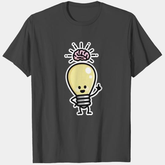Idea creative genius light bulb brains creativity T Shirts