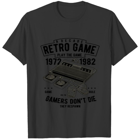 Retro Game Video Gamer Gamepad Videogames Vintage T-shirt
