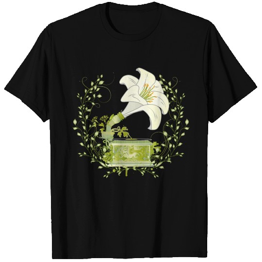 extraordinary lily flower gramophone T Shirts