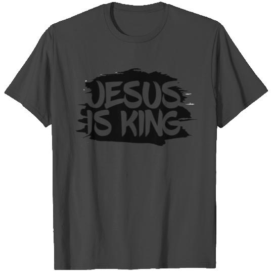 Jesus is King Christian Vintage Design T Shirts