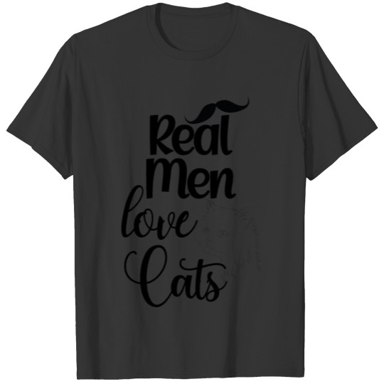 Real men love cats T-shirt