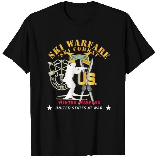 Special Forces Ski Warfare Combat Winter Warfare T Shirts