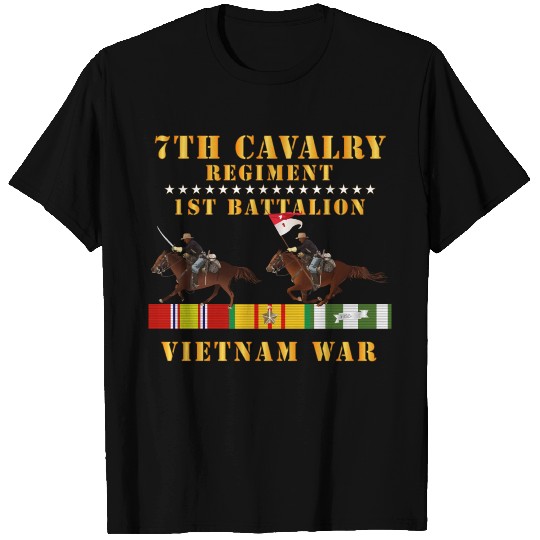 1st Battalion 7th Cavalry Regiment Vietnam War T Shirts