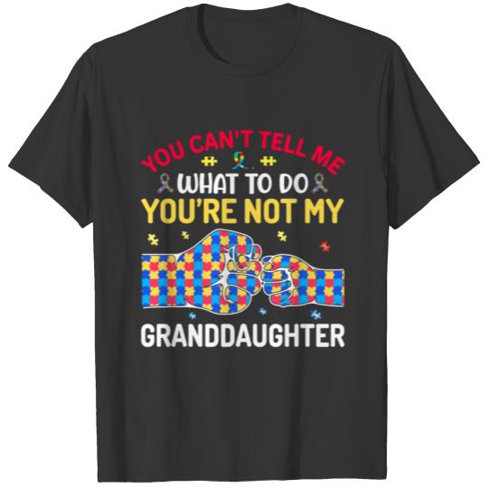 You Can't Tell Me What to Do Autism Awareness T-shirt