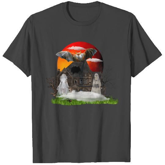 Halloween Haunted House T Shirts