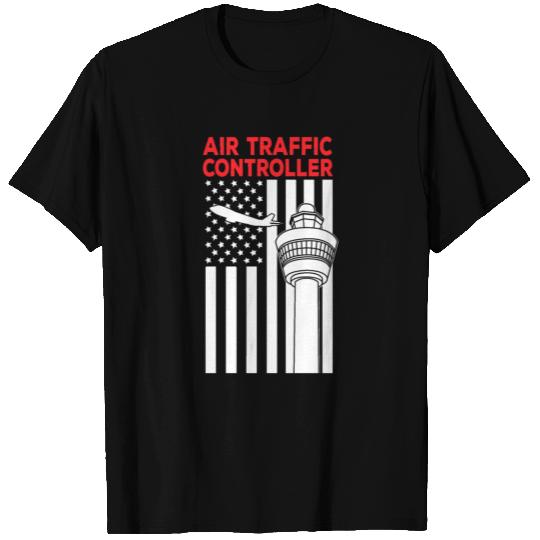 Air Traffic Controller Towers Flag ATC Flight T Shirts